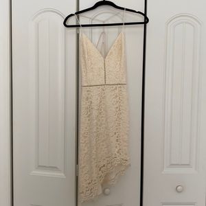 NBD light yellow strappy lace dress Size Small NWT